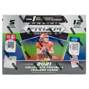 2021 Panini Prizm Draft Picks College Football Mega Box (Gold Ice Prizm)