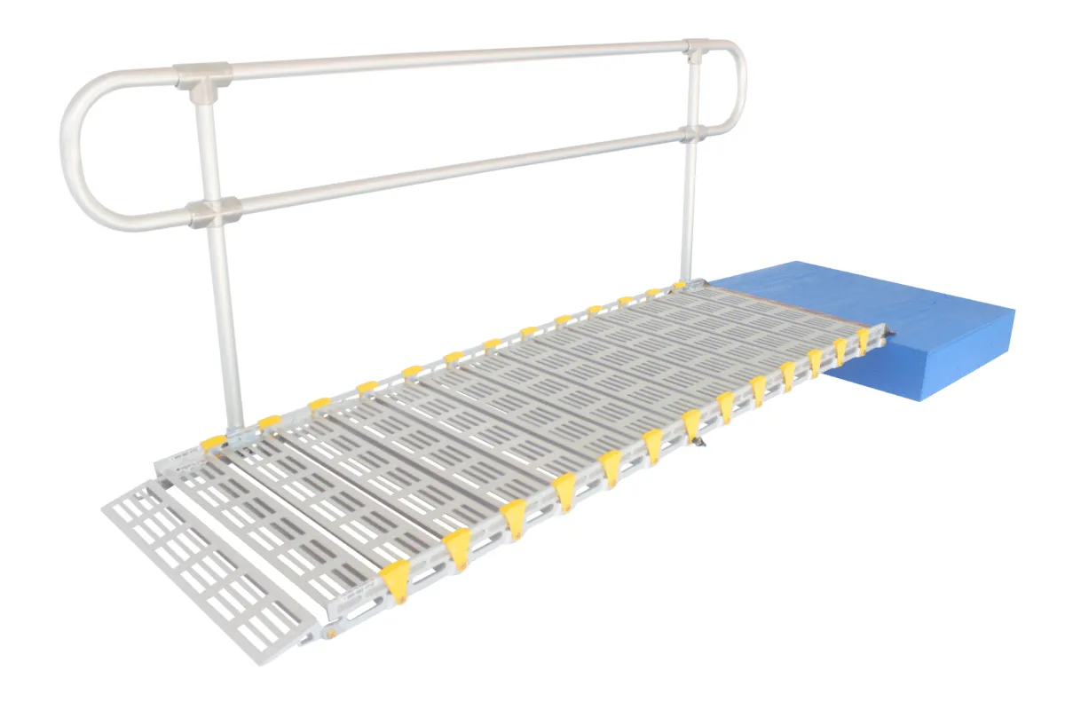 30" Wide Modular Ramp System with Loop End Handrails