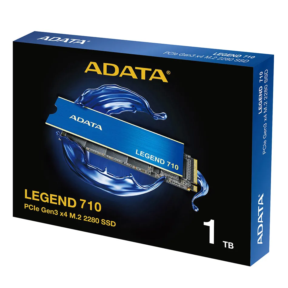 Adata Legend 710 1TB PCIe Gen3 X4 M.2 2280 Internal SSD (ALEG-710-1TCS)