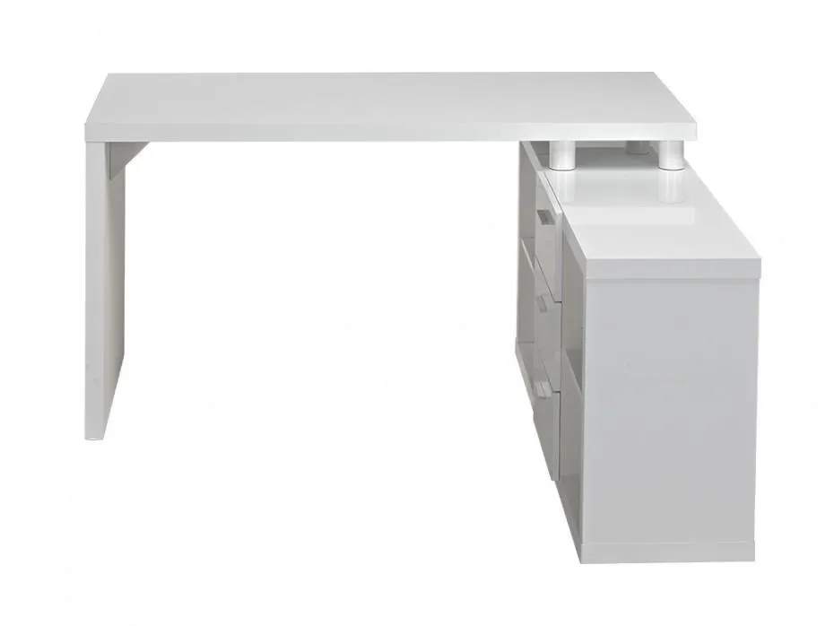 ALDRIC White Office Table