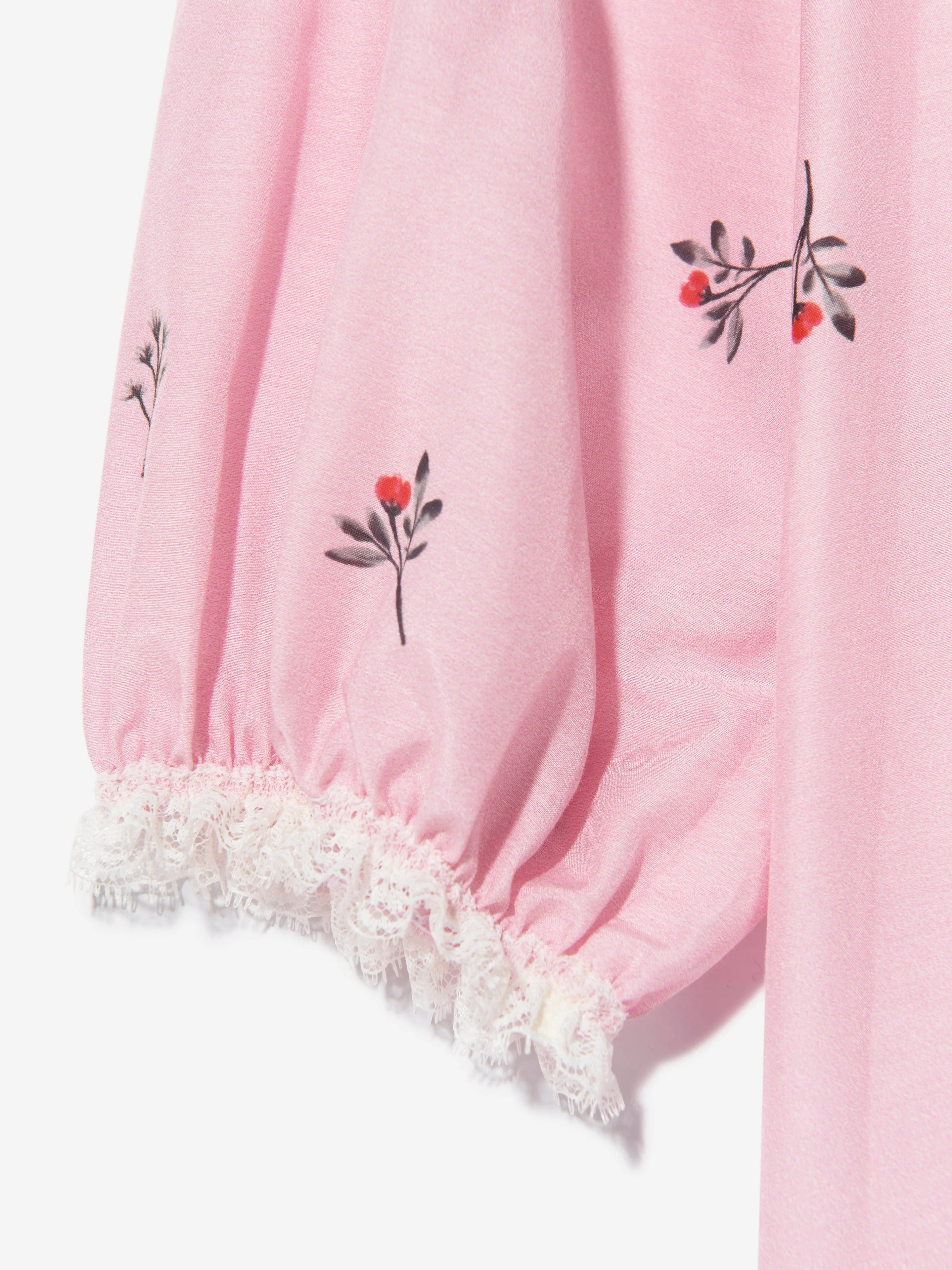 Amiki Children Girls Silk Elizabeth Nightdress in Pink