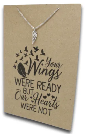 Angel Wing Pendant & Chain - Card 125