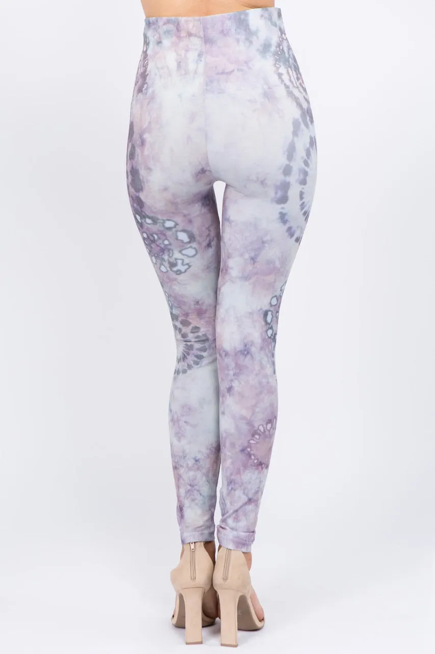 B4292AF High Waist Full Length Legging Tie Dye