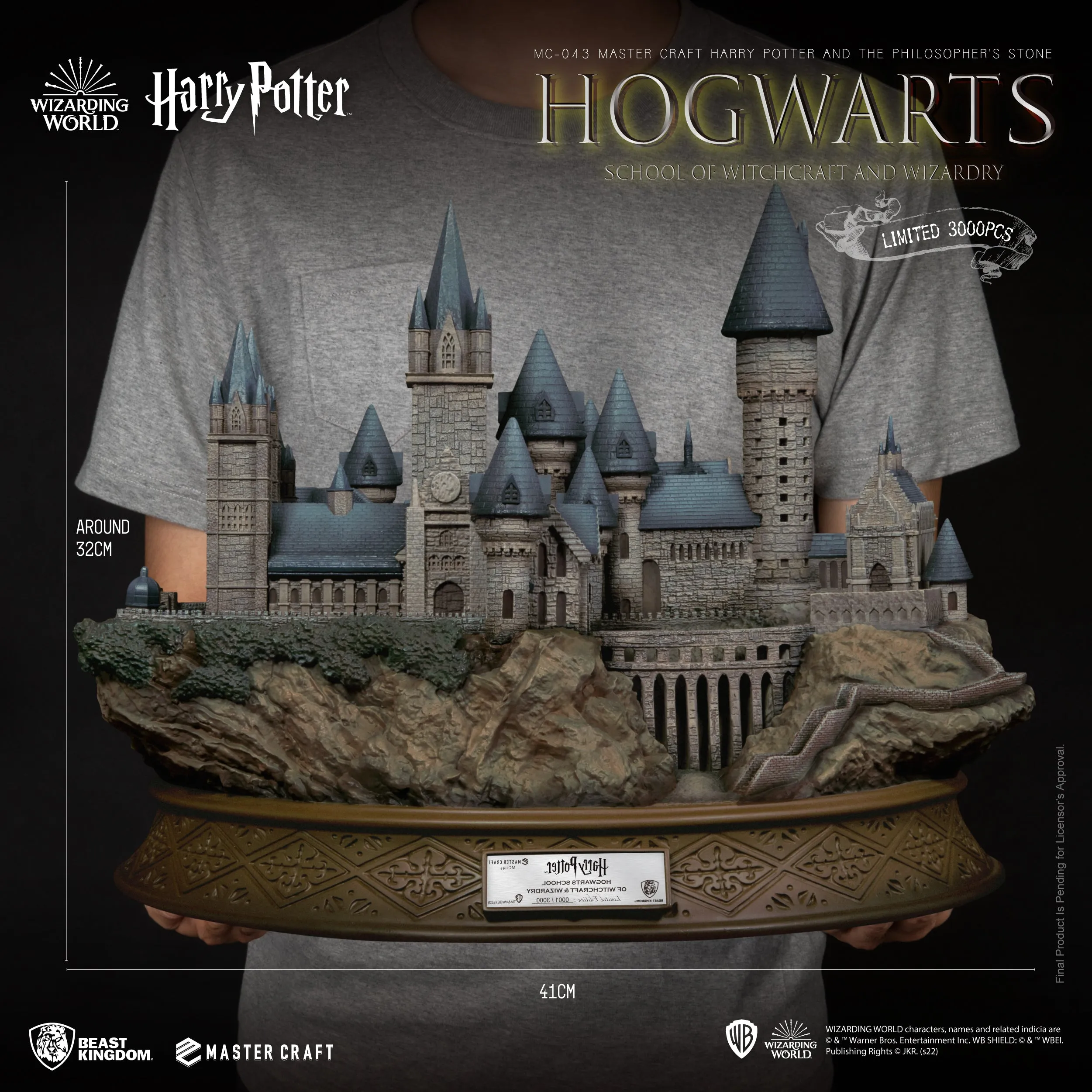 Beast Kingdom MC-043 Harry Potter And The Philosopher's Stone Master Craft Hogwarts School Of Witchcraft And Wizardry 1:4 Scale Master Craft Figure Statue