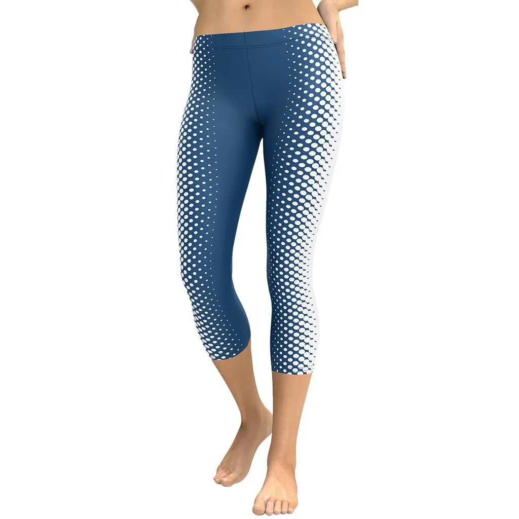 Blue Optical Illusion Capris