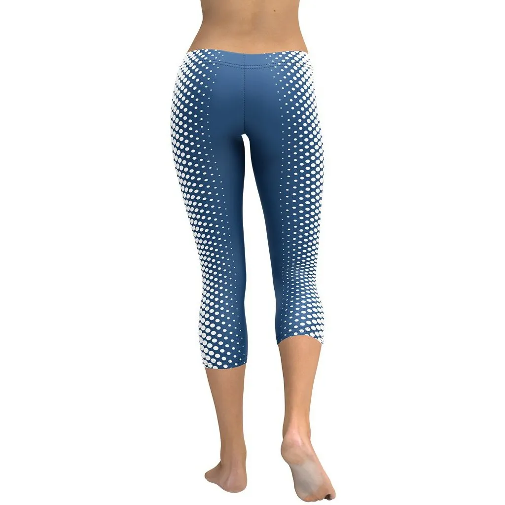 Blue Optical Illusion Capris