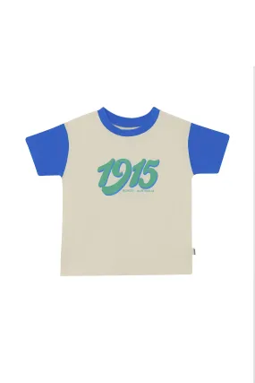 Bonds Kids Short Sleeve Crew Tee - 1915 Blue/Green