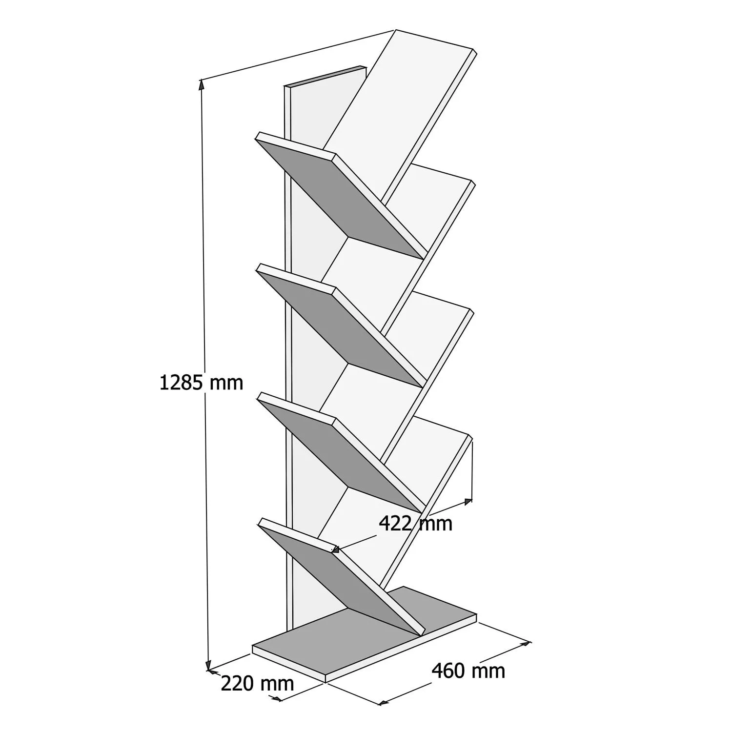 Bookshelf Hitit - Walnut