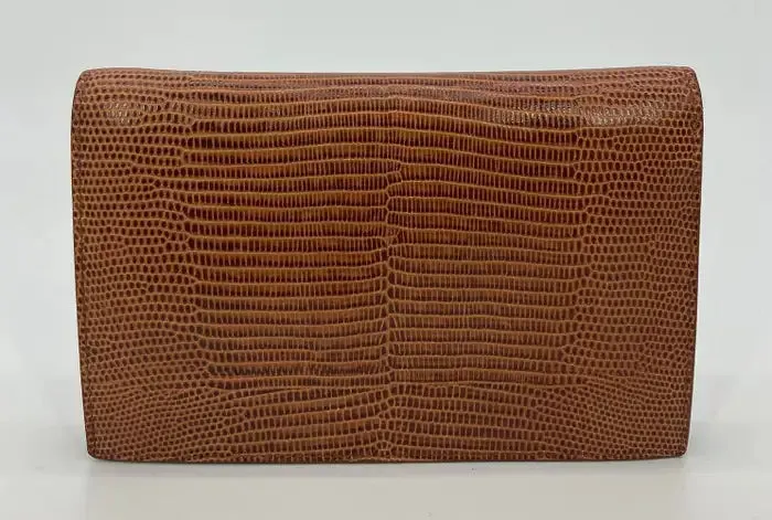 Fendi Tan Lizard Wallet