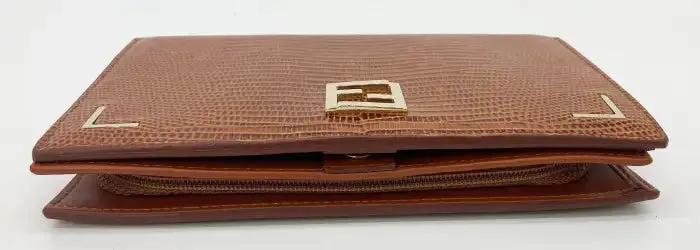 Fendi Tan Lizard Wallet