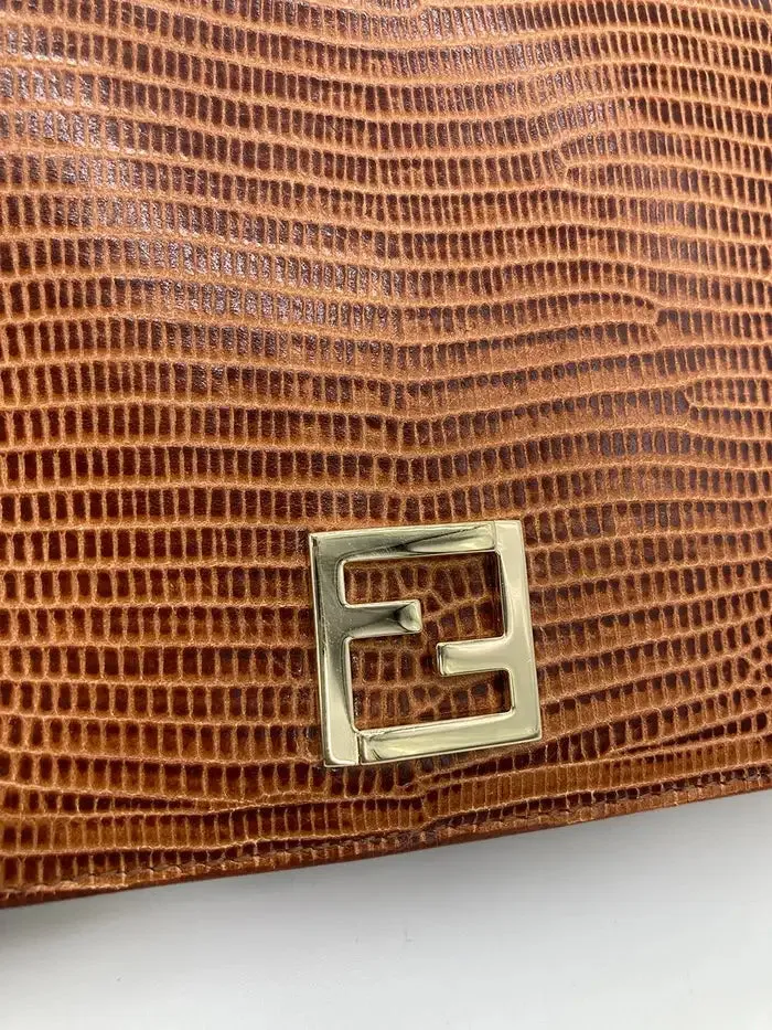 Fendi Tan Lizard Wallet