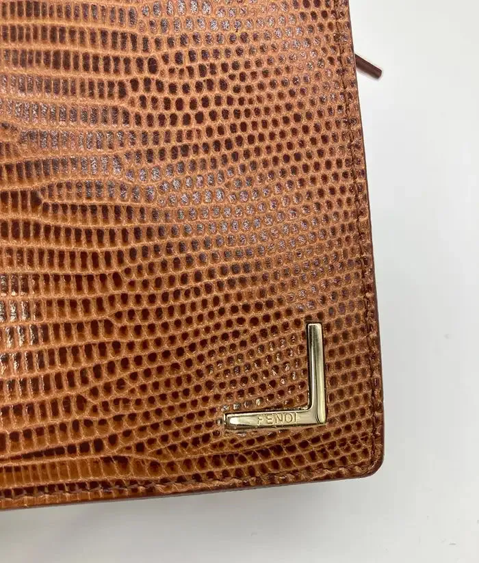 Fendi Tan Lizard Wallet