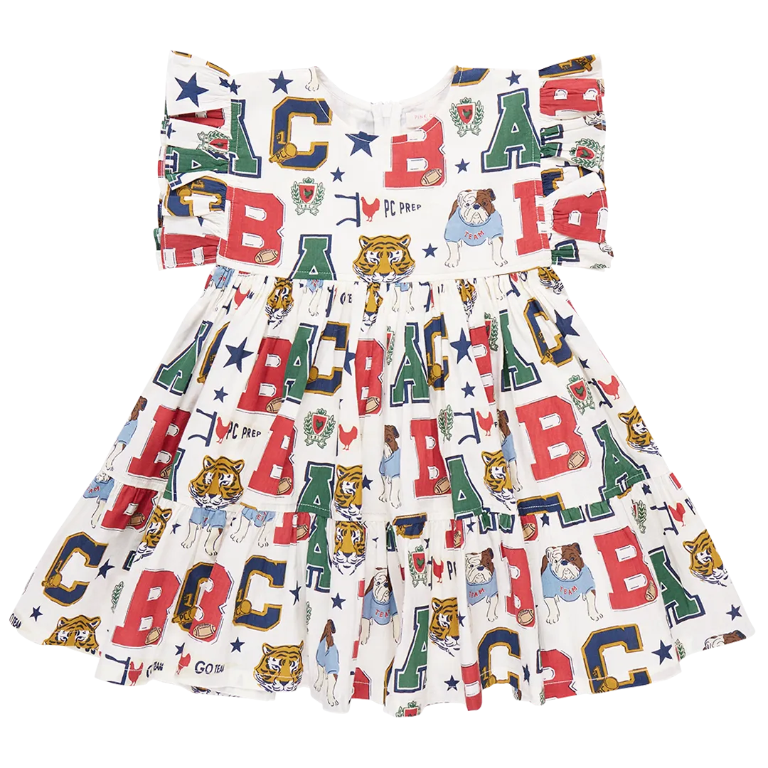 Girls Kit Dress - Varsity Letters