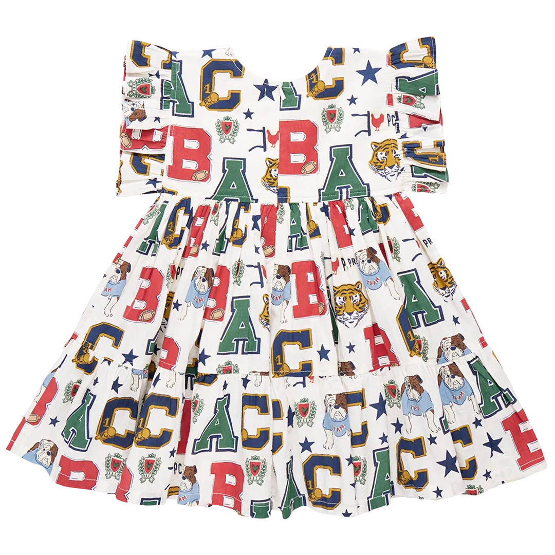 Girls Kit Dress - Varsity Letters