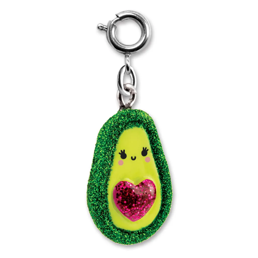 Glitter Avocado Charm