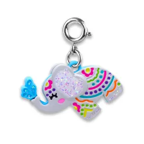 Glitter Elephant Charm