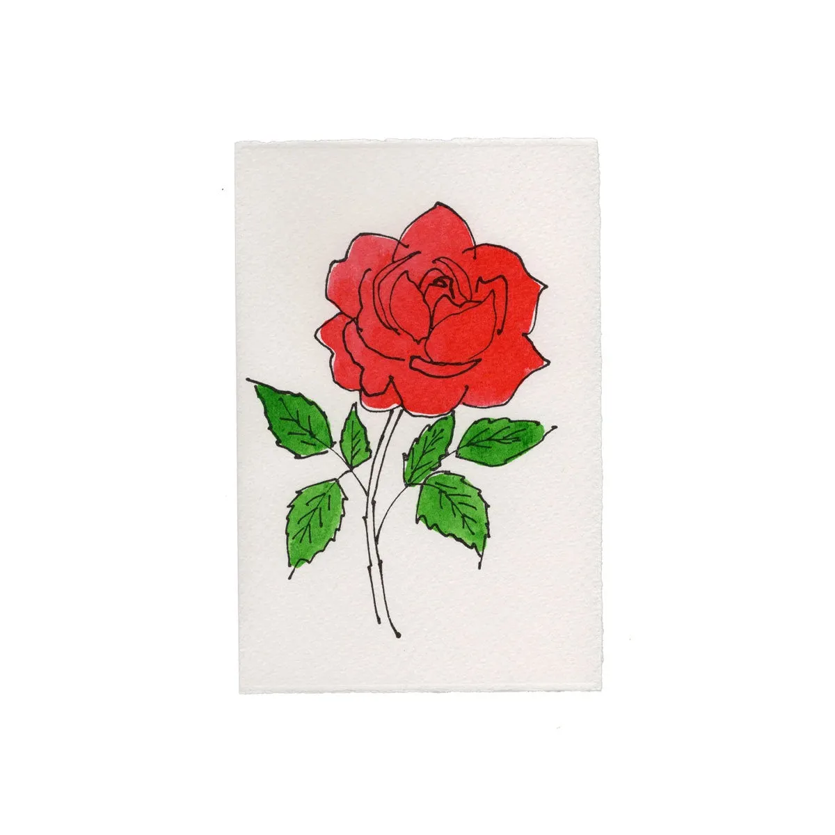 Greetings Card Rose