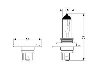 Hella 24v Tail Lamp Indicator Bulbs Amber / BA15s / 21w SCC / No. 241Y / Pack of 10