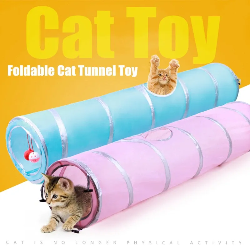 Indoor Collapsible Pet Plastic tube for Cats That Provide Hours of Exercise For Your Cats