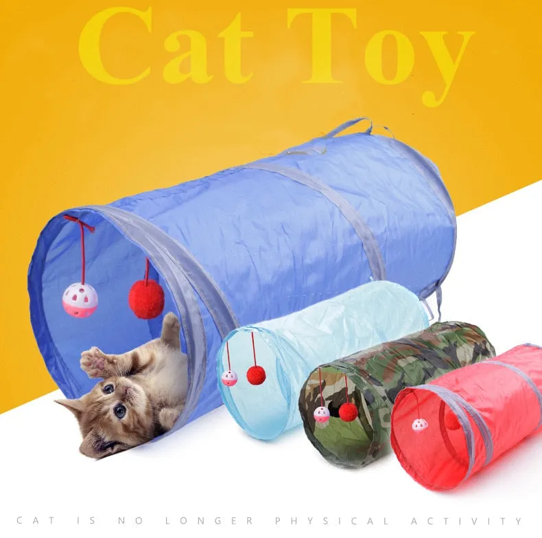 Indoor Collapsible Pet Plastic tube for Cats That Provide Hours of Exercise For Your Cats