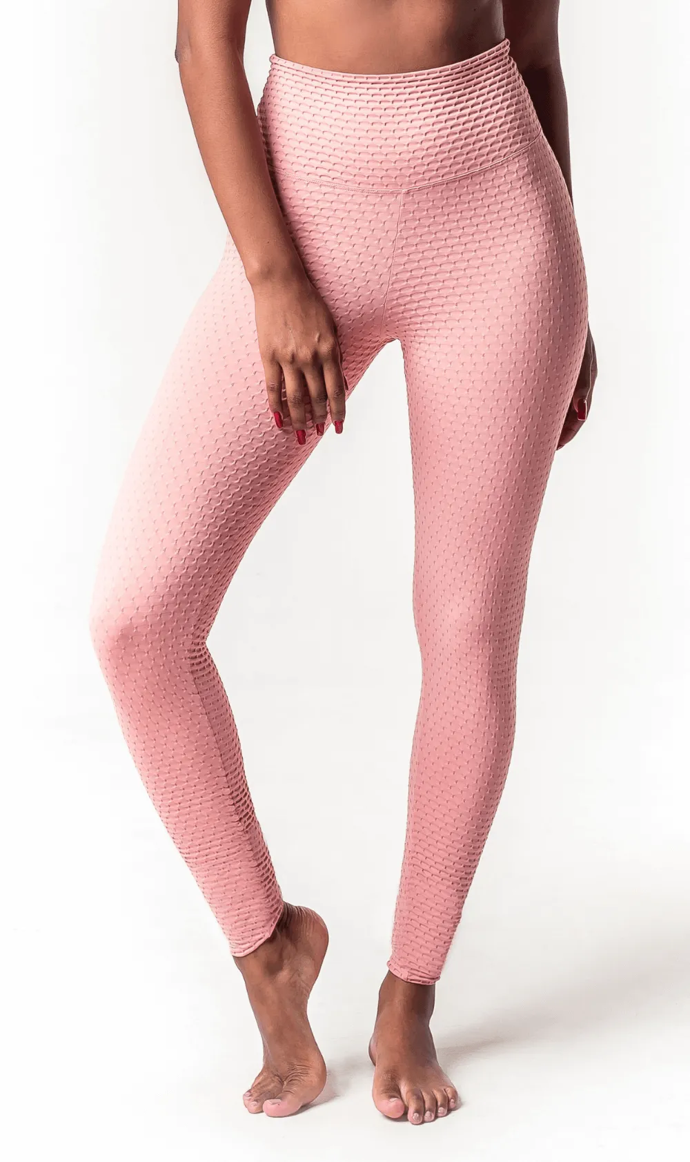 Legging Textured Power Jakar Rose