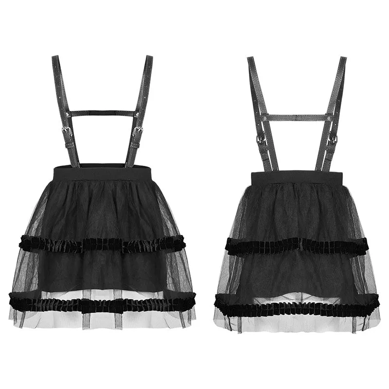 Magic Doll Children-wear strap mesh bubble skirt