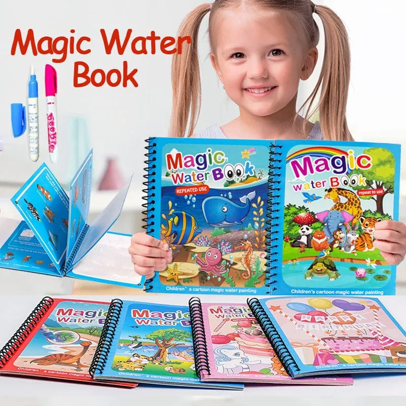 Magical Water Drawing Book (Set of 4)