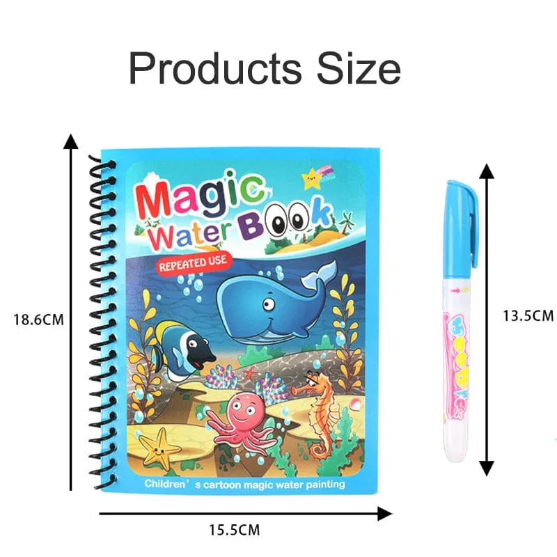 Magical Water Drawing Book (Set of 4)