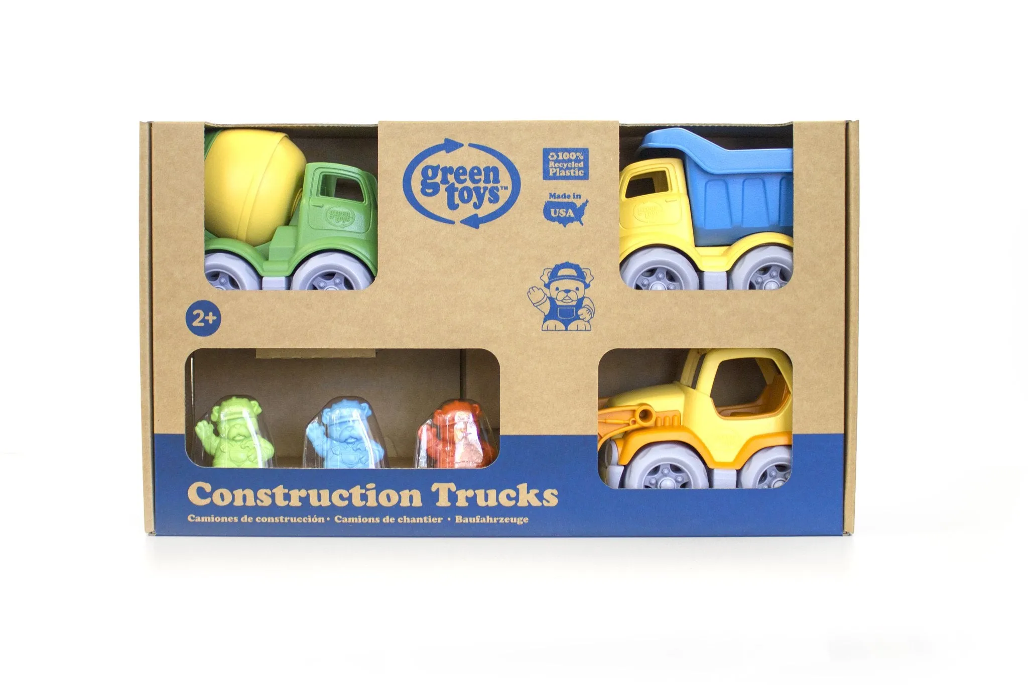 NEW! Construction Trucks Play Set by Green Toys Made in USA