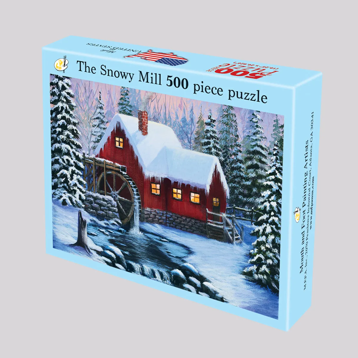 NEW: Jigsaw Puzzle "Snowy Mill"- 500 Piece