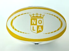 NOLA GOLD Gilbert Rugby Ball Size 5