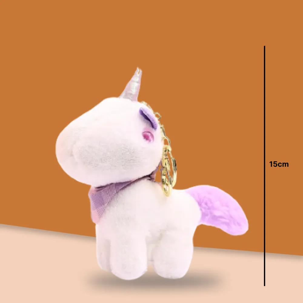 One Thorn Headed Unicorn Plush Keychain.