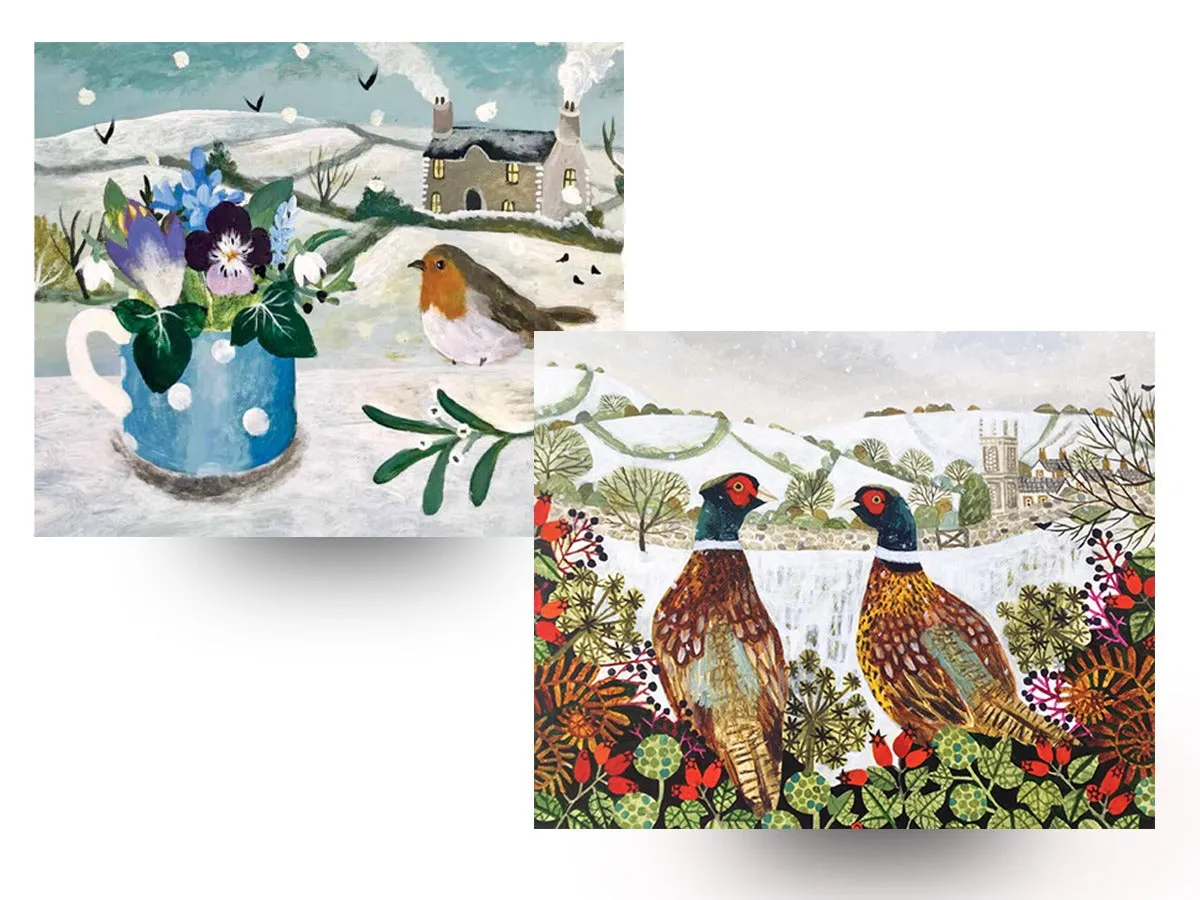 Pheasants / Robin Christmas Card Pack