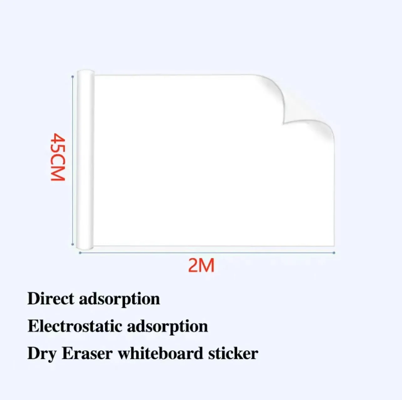 Premium Whiteboard Wall Sticker - Static Cling