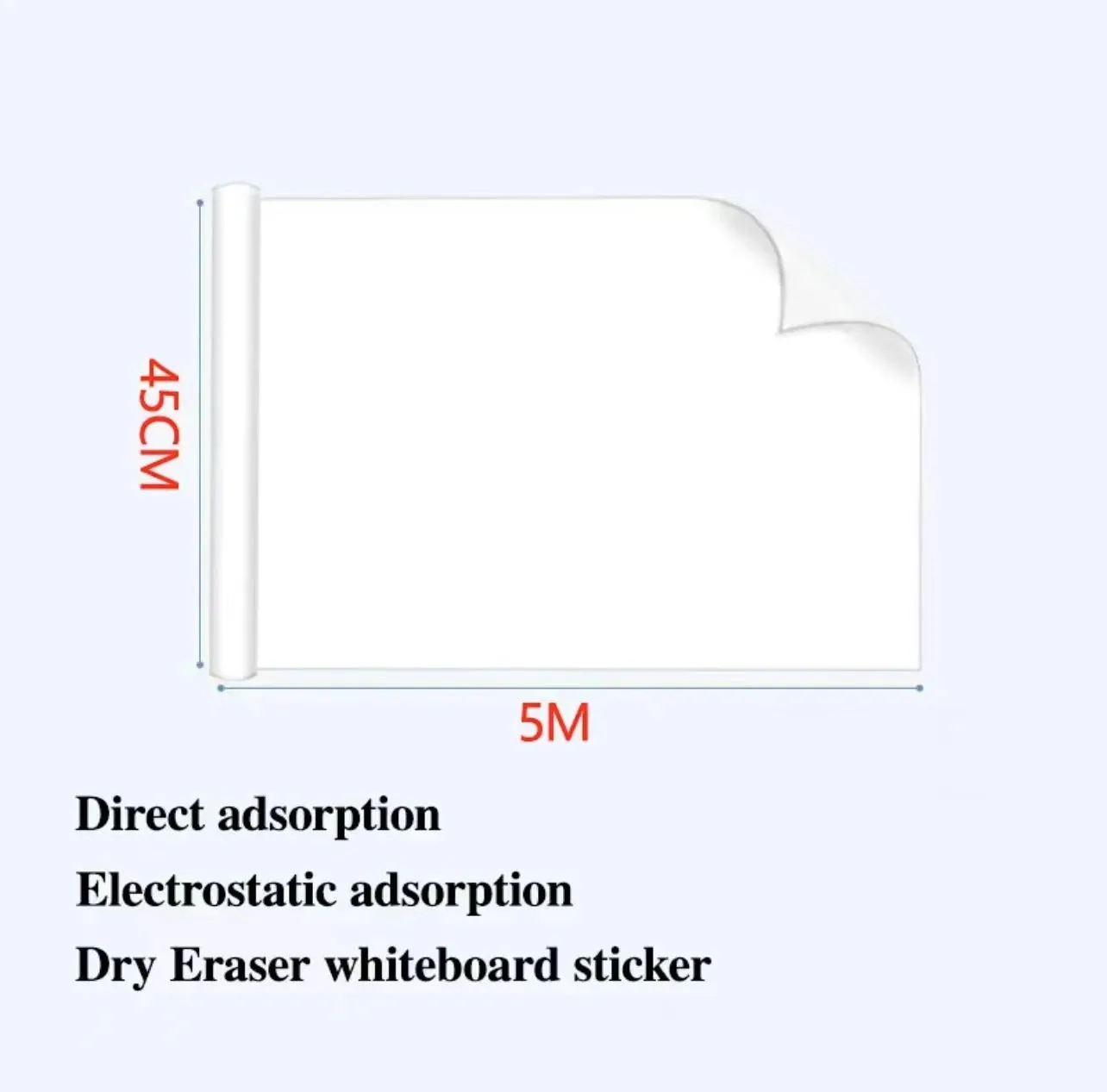 Premium Whiteboard Wall Sticker - Static Cling