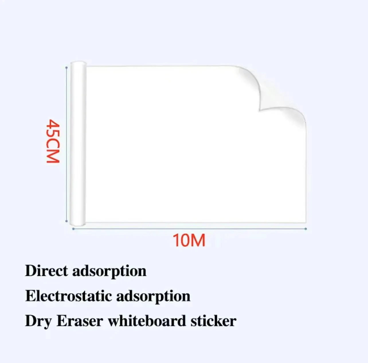 Premium Whiteboard Wall Sticker - Static Cling