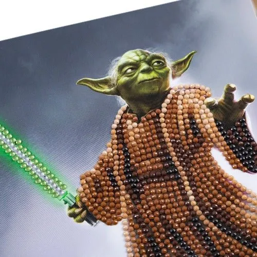 "Yoda" Crystal Art Card 18x18cm