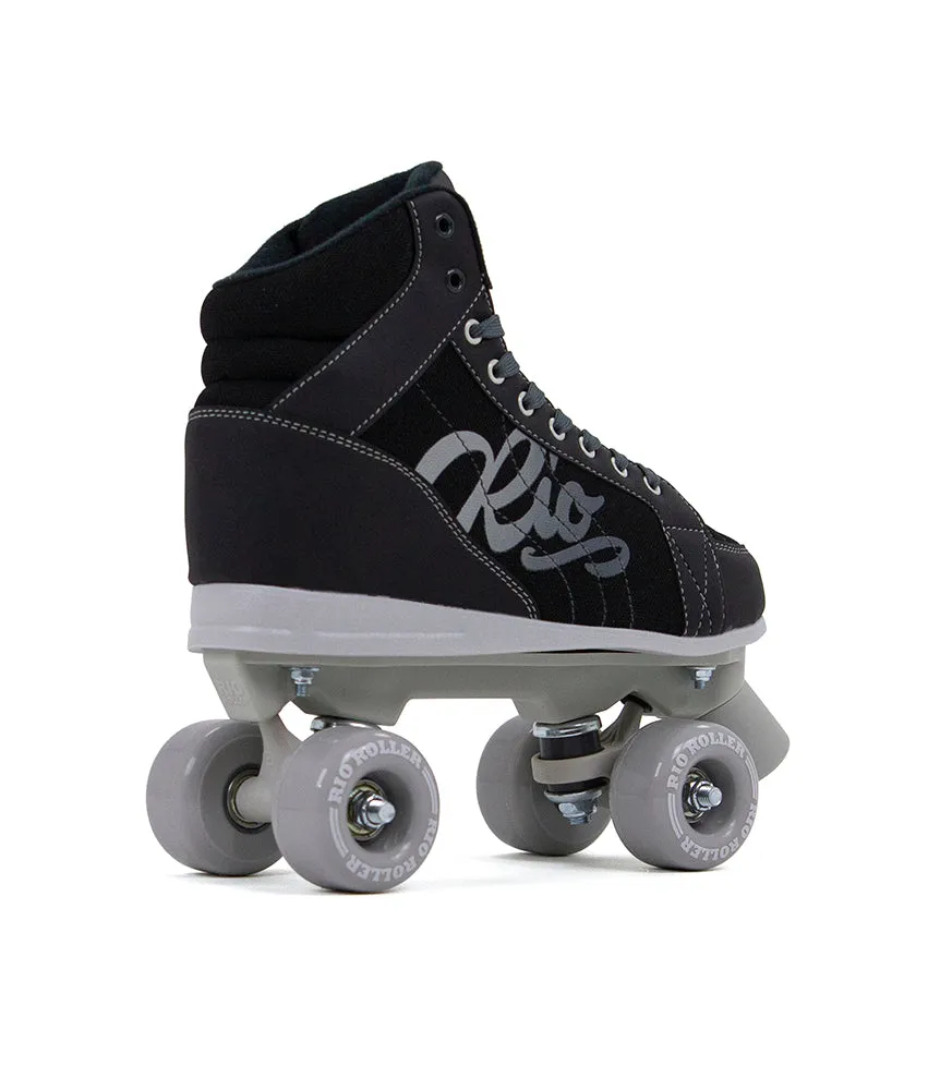 Rio Roller Lumina Quad Roller Skates - Black & Grey - Sale!