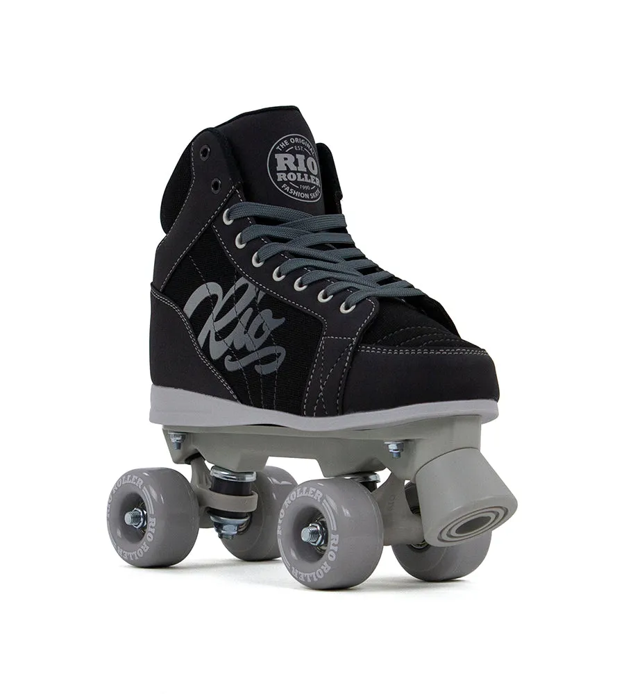 Rio Roller Lumina Quad Roller Skates - Black & Grey - Sale!