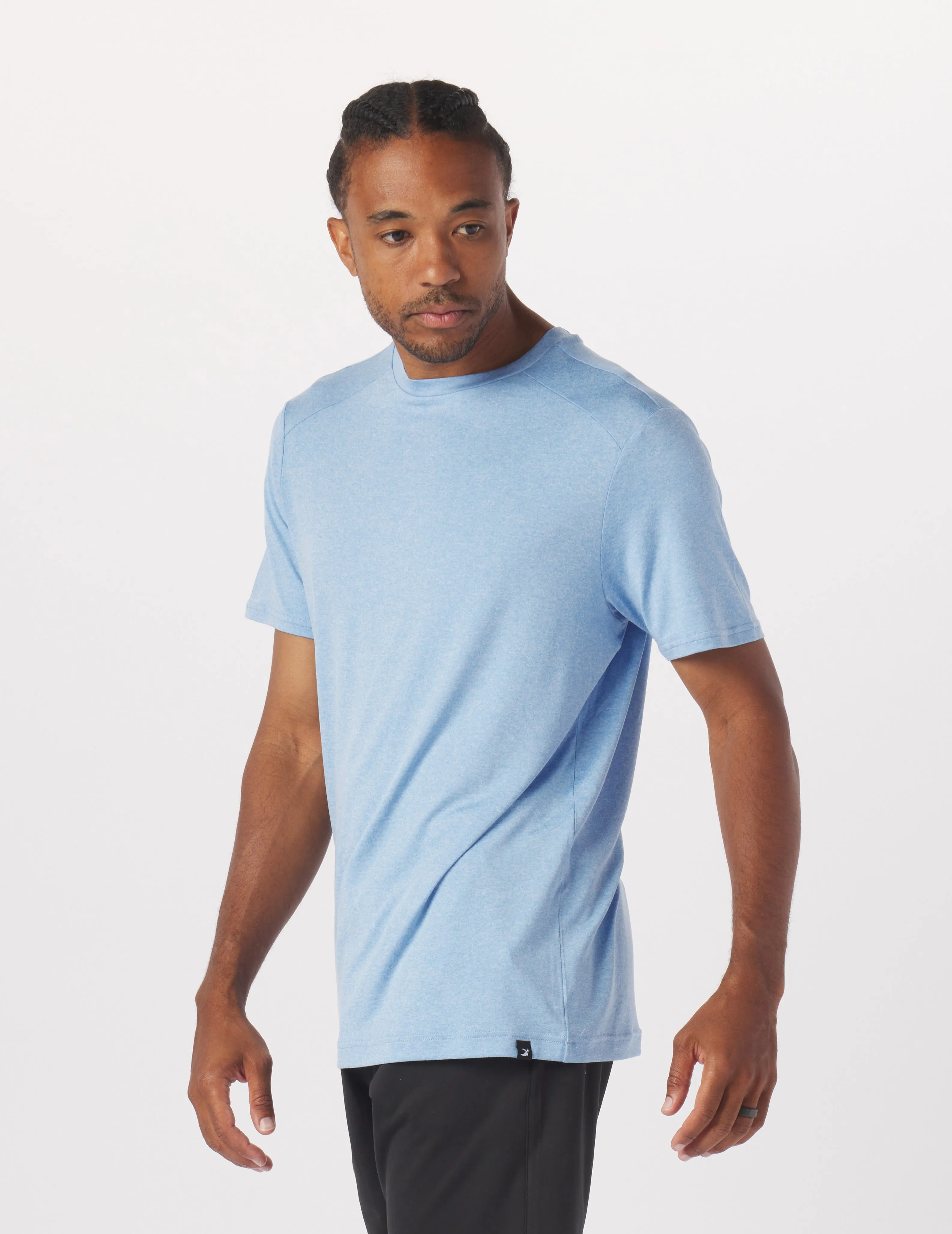 Salton Short Sleeve: Ice Blue Heather