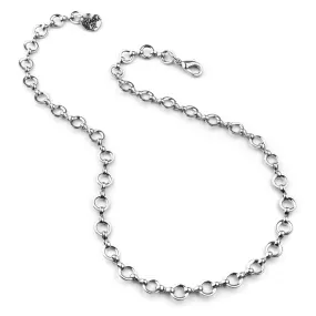 Silver Chain Choker Necklace