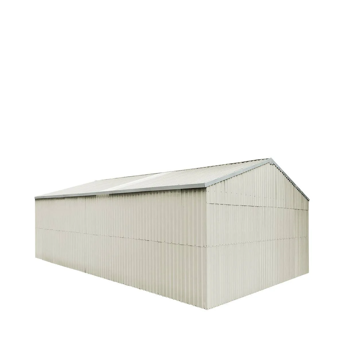 TMG Industrial 25’ x 41’ Double Garage Metal Barn Shed with Side Entry Door, 1025 Sq-Ft Floor Space, 9’8” Eave Height, 27 GA Metal, Skylights, 4/12 Roof Pitch, TMG-MS2541