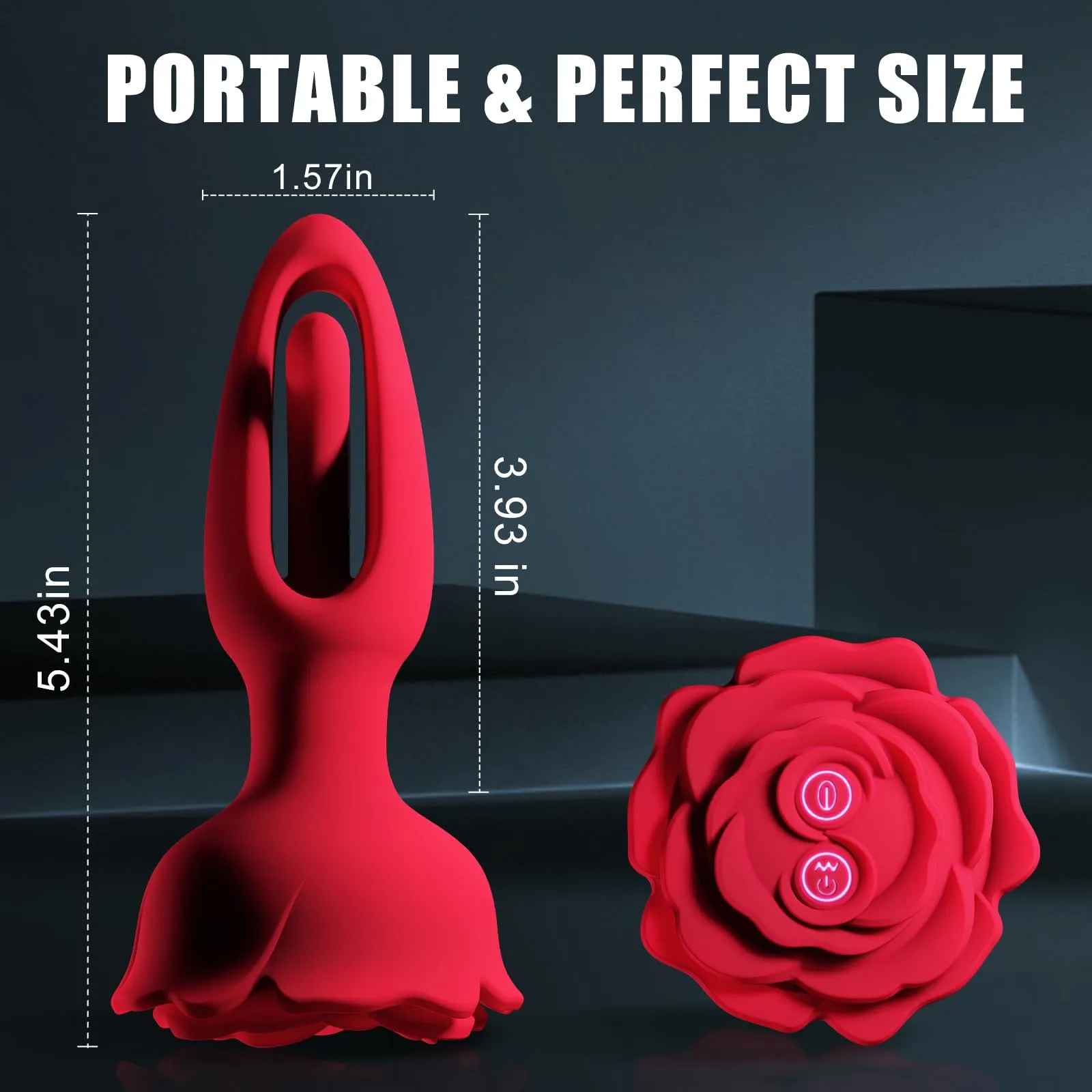 Vibrating Anal Plug Sex Toys,SENSIVO Rose Butt Plug Anal Toys with 9 Vibration & Flapping Modes Remote Control Vibrator Adult Sex Toy,Sex Toys for Couples